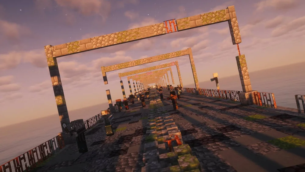 Undead on a bridge