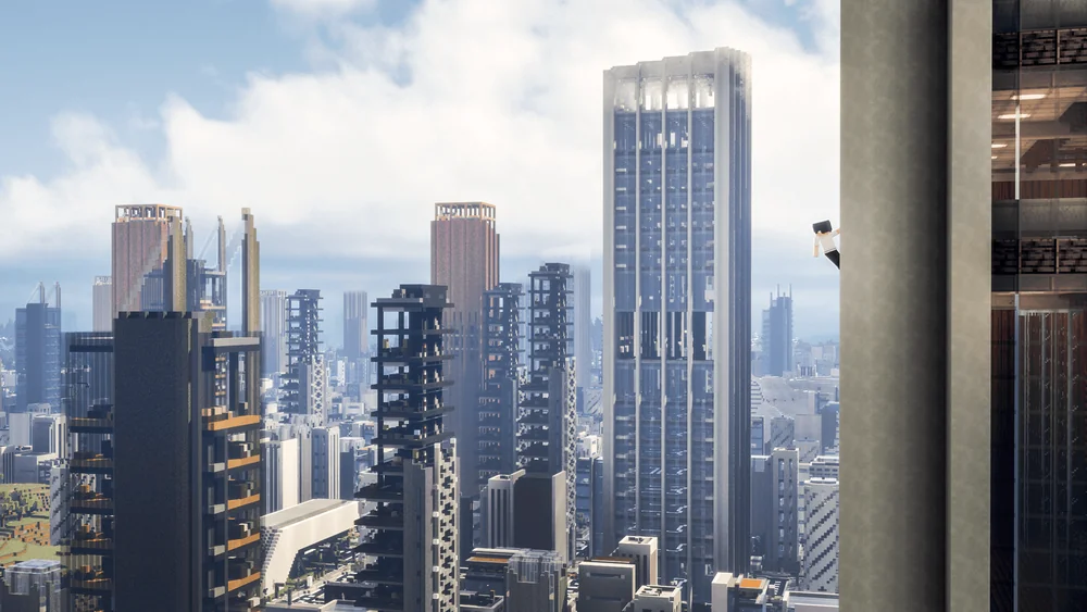 Skyscrapers above the city