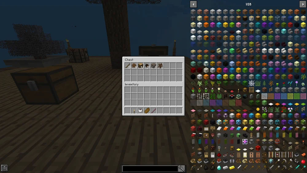 Chest contents after the first few hours