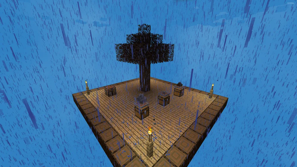 Rainy weather on the sky island