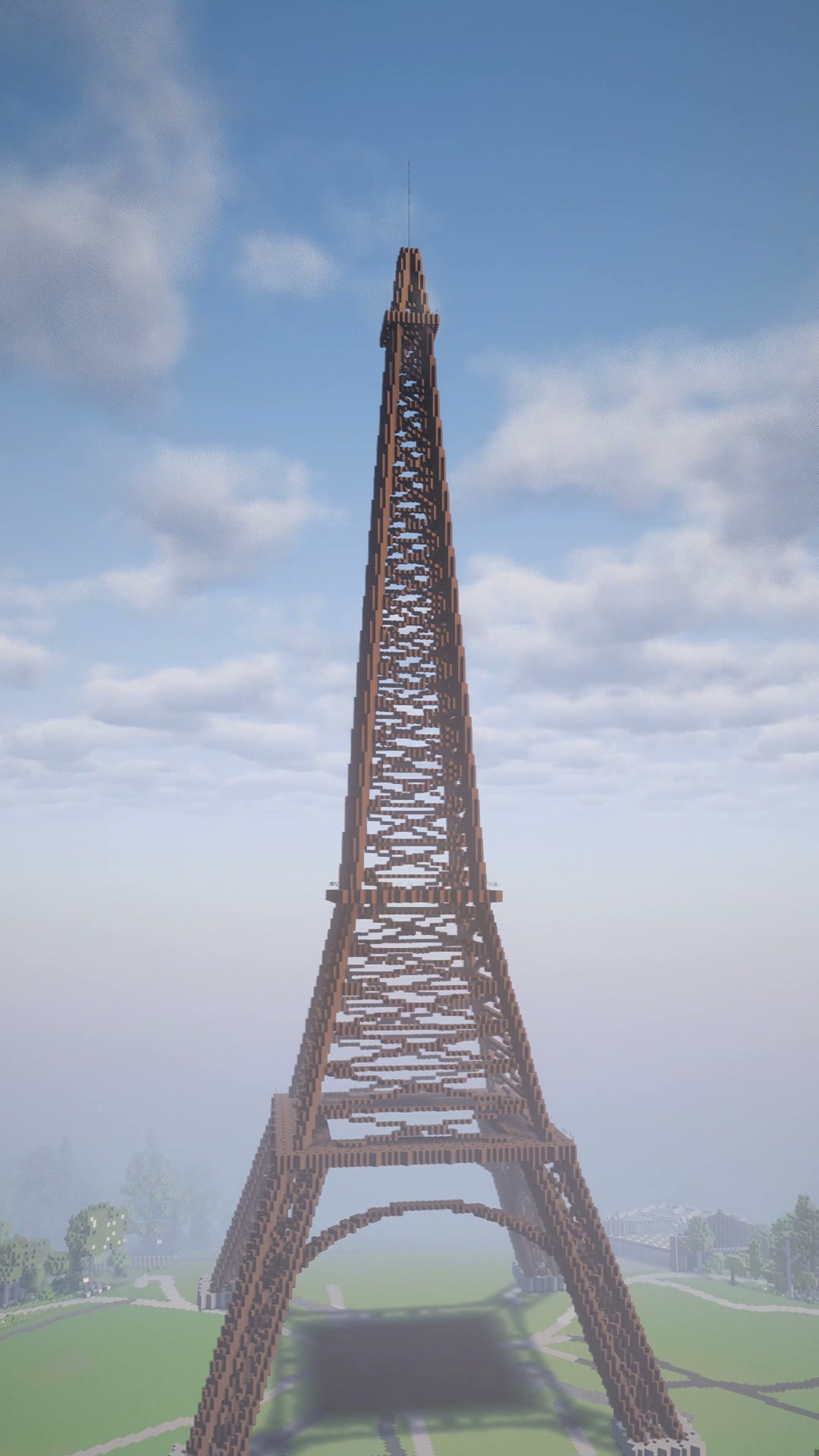 Eiffelturm in unserer Minecraft-Welt